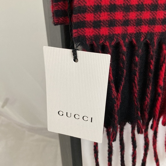 Gucci Reversible Cashmere and Wool Scarf - Picture 5 of 10